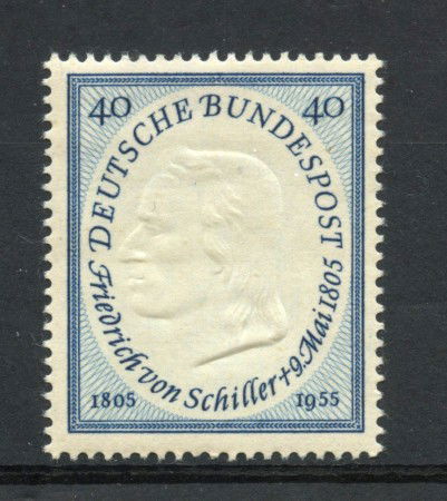 1955 - GERMANIA - LOTTO/43254 - 40p. FRIEDRICK VON SCHILLER - NUOVO