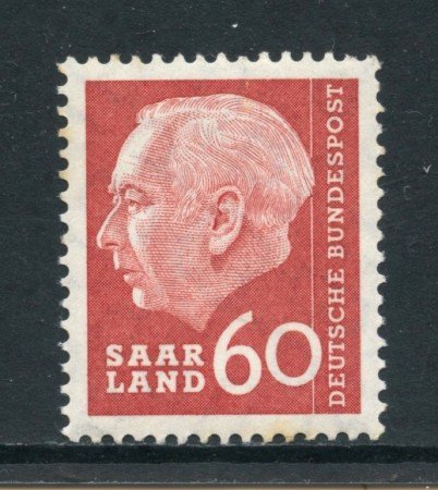 1957 - GERMANIA SARRE - 60 F. HEUSS - NUOVO - LOTTO/28272