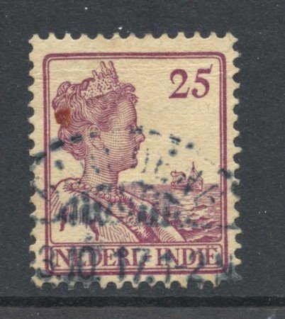 1913/14 - INDIE OLANDESI - 25 cent. LILLA - USATO - LOTTO/28811