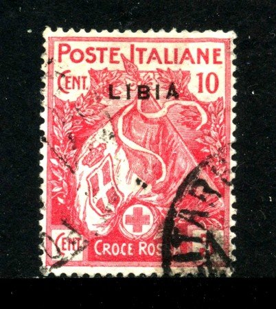 1915/16 - LIBIA - LOTTO/24984 - 10+5 cent. CROCE ROSSA - USATO