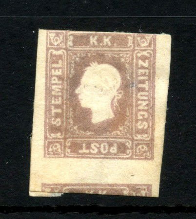 1858 - AUSTRIA - LOTTO/43633 - 1,05 K. LILLA GRIGIO EFFIGIE DI FRANCESCO GIUSEPPE
