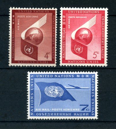 1957/59 - LOTTO/21315 - ONU U.S.A - POSTA AEREA 3v. - NUOVI