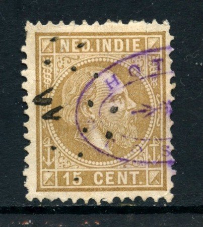 1870/86 - INDIE OLANDESI - 15 c. BISTRO - USATO - LOTTO/28766