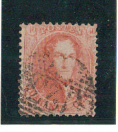 1863 - LBF/2048 - BELGIO - 40c. ROSA CARMINIO