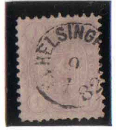 1875/81 - LOTTO/FIN18U - FINLANDIA - 1 M. VIOLETTO - USATO