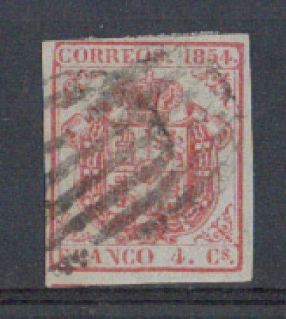 1854 - LOTTO/4829 - SPAGNA - 4c. CARMINIO