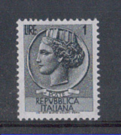 1955 - LOTTO/6262 - REPUBBLICA - 1 LIRA SIRACUSANA