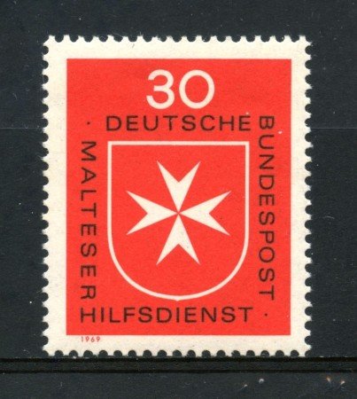 1969 - GERMANIA FEDERALE - 30p. ORDINE DI MALTA - NUOVO - LOTTO/30965