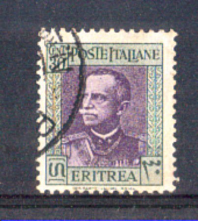 1931 - LOTTO/ERIT197U - ERITREA - 30c. OLIVA E LILLA - USATO