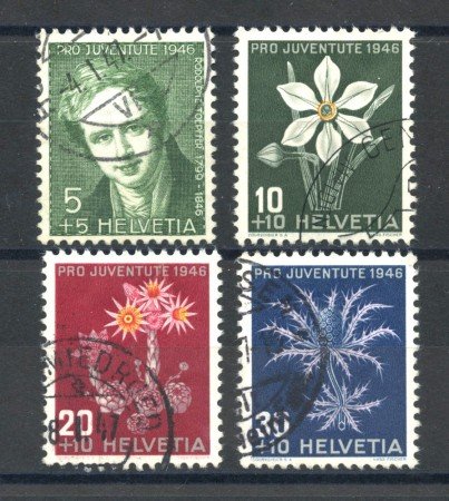 1946 - LOTTO/39384A - SVIZZERA - PRO JUVENTUTE 4v. - USATI