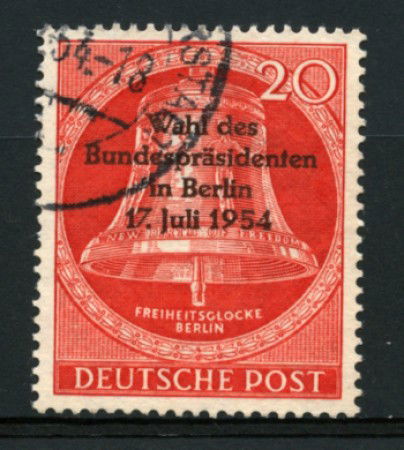 1954 - LOTTO/11954 - BERLINO - 20p. ELEZIONI PRESIDENTE - USATO