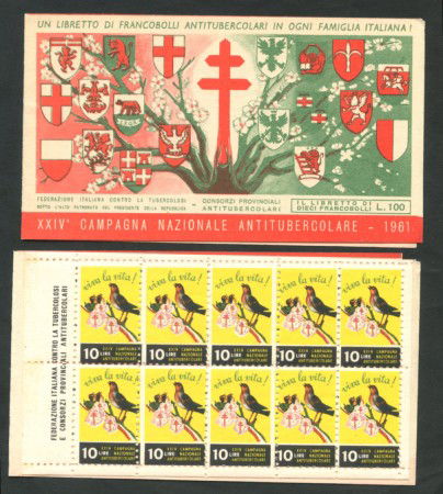 ITALIA - L0TT0/16889 - 1961  24° CAMPAGNA ANTITUBERCOLARE