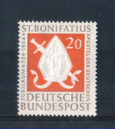 1954 - LOTTO/10501 - GERMANIA FEDERALE - 20p.  S.BONIFACIO - NUOVO