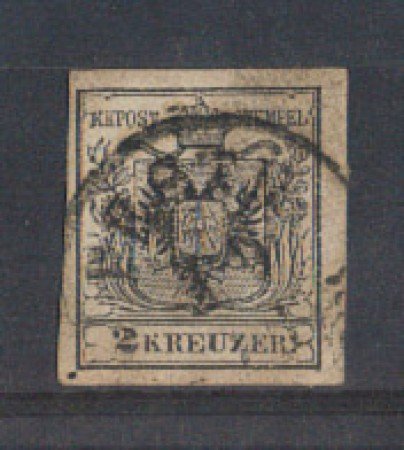 1850 - LOTTO/3476 - AUSTRIA -  2k. NERO USATO