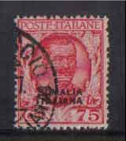 SOMALIA - 1926/30 - LOTTO/4233 - 75c. ROSSO - USATO