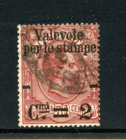 1890 - REGNO - LOTTO/41888 - 2c. SU 50c. VALEVOLE PER LE STAMPE - USATO