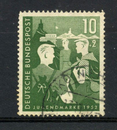 1952 - GERMANIA - LOTTO/43250 - 10+2p. OPERE PER LA GIOVENTU' - USATO