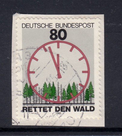 1985 - GERMANIA FEDERALE - SALVATAGGIO FORESTE - USATO - LOTTO/31361U