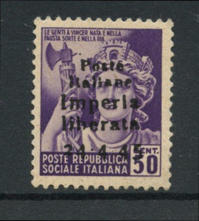1945 - LOTTO/15201 - CLN IMPERIA -  50 CENT. MONUMENTI DISTRUTTI - NUOVO