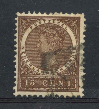 1903/08 - INDIE OLANDESI - 15 c. BRUNO - USATO - LOTTO/28786