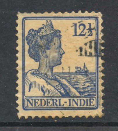 1913/14 - INDIE OLANDESI - 12,5 cent. BLU - USATO - LOTTO/28809