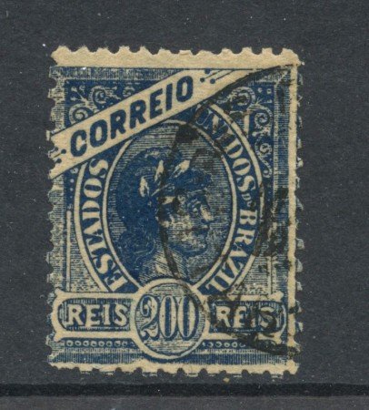 1900 - BRASILE - 200r. BLU  - USATO - LOTTO/28835