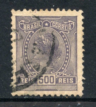 1918 - BRASILE - 500r. VIOLETTO - USATO - LOTTO/28860