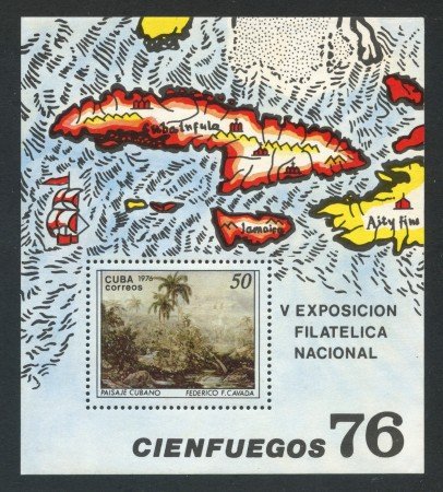1976 - CUBA - EXPO FILATELICA  - FOGLIETTO NUOVO - LOTTO/29363