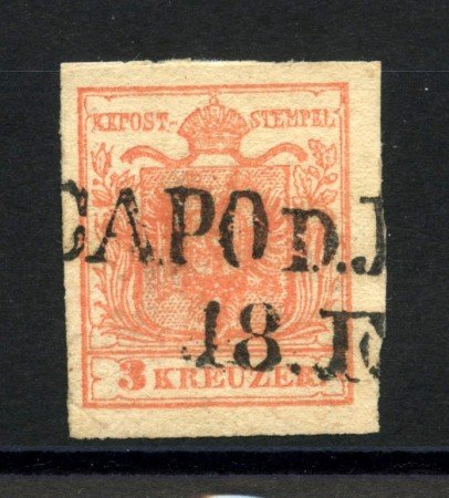 1850 - AUSTRIA - LOTTO/38016 - 3 K. VERMIGLIO - USATO