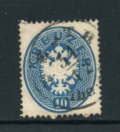 1863 - AUSTRIA  - 10 K. AQUILA BICIPITE - USATO - LOTTO/28451