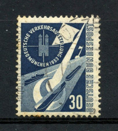 1953 - GERMANIA - LOTTO/43253 - 30p. ESPOSIZIONE TRASPORTI - USATO