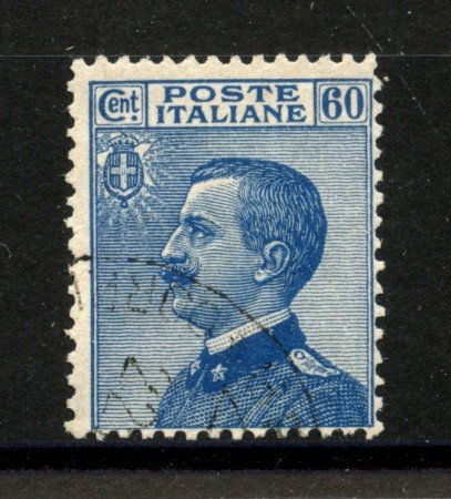 1923 - REGNO - LOTTO/40005 - 60 cent. AZZURRO VITTORIO EMANUELE III° - USATO