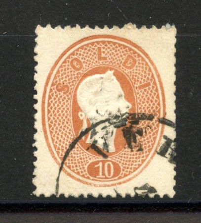 1862 - LOMBARDO VENETO - LOTTO/40196 - 10  SOLDI BRUNO MATTONE - USATO