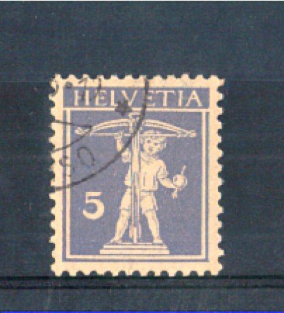 1924/28 - LOTTO/SVI197U - SVIZZERA - 5c. VIOLETTO GRIGIO - USATO