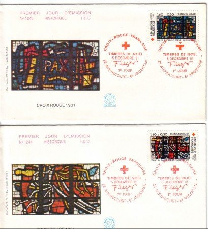 FRANCIA - 1981 - LBF/3426 - PRO CROCE ROSSA FDC