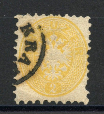 1863 - AUSTRIA - LOTTO/38020 - 2 K. GIALLO - USATO