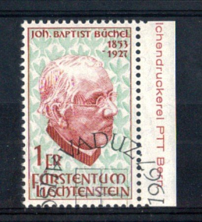 1967 - LOTTO/LIE431U - LIECHTENSTEIN - B.BUCHEL - USATO