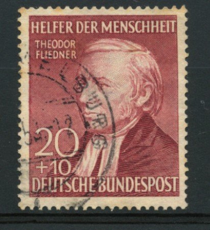 1952 - LOTTO/11836 - GERMANIA FEDERALE - 20+10p. BENEFICENZA - USATO