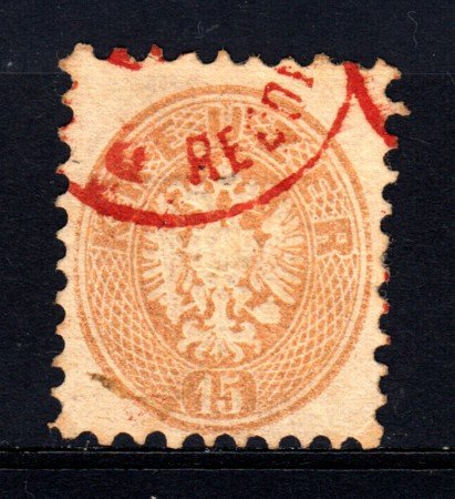 1863/64 - LOTTO/14132 - AUSTRIA - 15 Kr. BISTRO - USATO