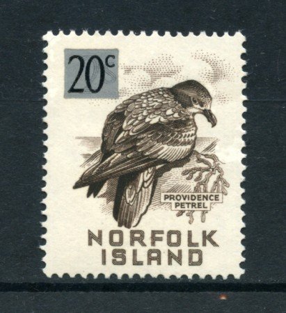 1966 - NORFOLK ISLAND - LOTTO/20427 - 20c. PROVIDENCE PETREL - NUOVO