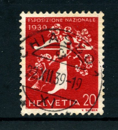 1939 -LOTTO/22841 - 20 cent. EXPO ZURIGO ITALIANO - USATO