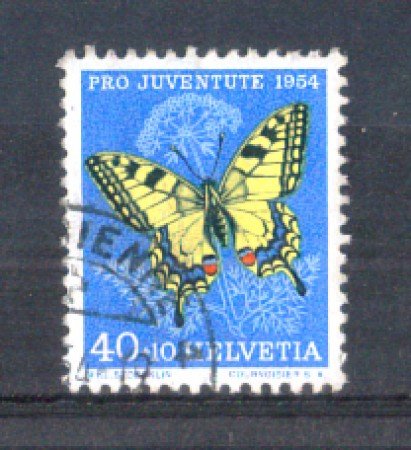 1954 - LOTTO/SVI557U - SVIZZERA -  40+10c. PRO JUVENTUTE - USATO