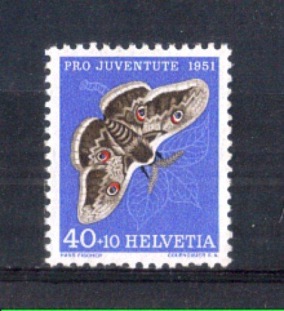 1951 - LOTTO/SVI516N - SVIZZERA - 40+10c. PRO JUVENTUTE - NUOVO