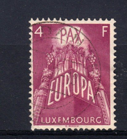 1957 - LBF/2597B - LUSSEMBURGO - EUROPA 4 Fr. - USATO
