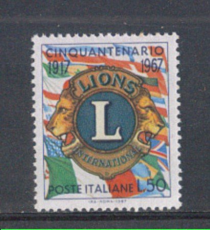 1967 - LOTTO/6475 - REPUBBLICA - LIONS CLUB