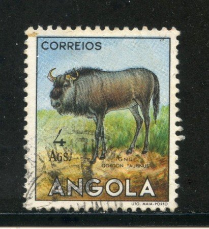1953 - ANGOLA - 4 Ags. GNU - USATO - LOTTO/29034