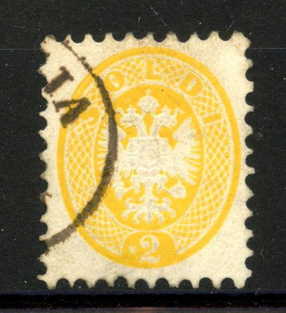 1864/65 - LOMBARDO VENETO - LOTTO/40202- 2 SOLDI  GIALLO  - USATO