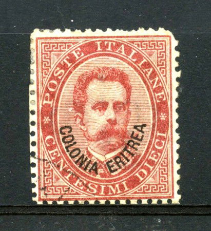 1893 - ERITREA - LOTTO/24796 - 10 Cent.  CARMINIO - USATO