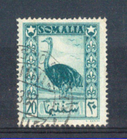 1950 - LOTTO/9840U - SOMALIA  AFIS - 20c. SMERALDO - USATO