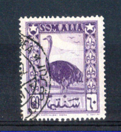 1950 - LOTTO/9843U - SOMALIA AFIS - 60c. LILLA VIOLACEO - USATO